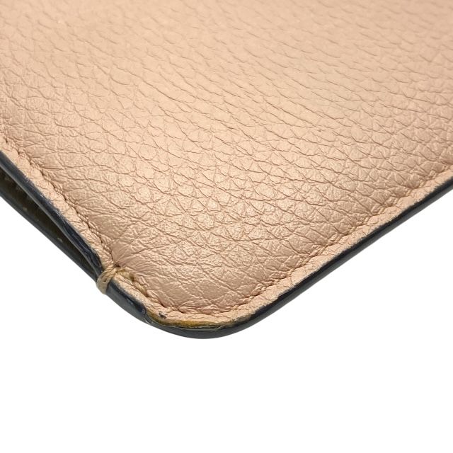  フェンディ 8 AP 161 A 91 B Peekaboo コインケース キーケースポーチ カードケース 財布 ウォレット カーフレザー ピンク FENDI レディース 上品な印象 感あるデザイン その他 折り財布