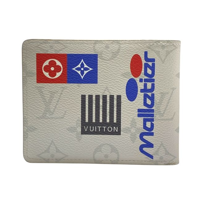 ルイヴィトン M 67819 二つ折り財布 折財布 ポルトフォイユ ミュルティプル 札入れ モノグラムブロン レザー ライトグレー LOUIS VUITTON メンズ向け洗練フォルム の ウォレット