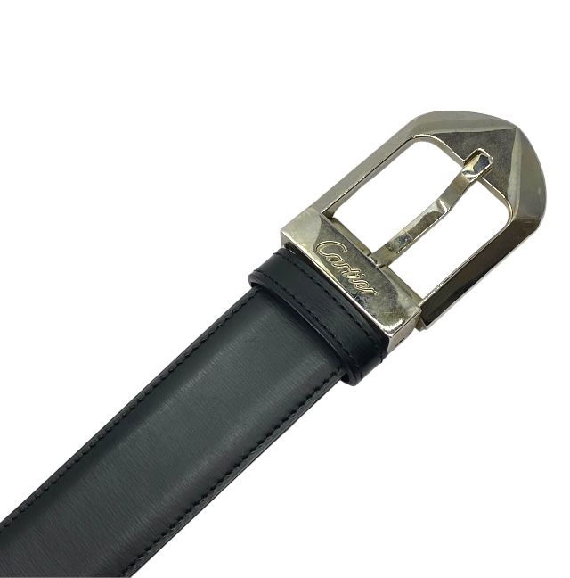 カルティエ Cアロンジェ リバーシブル ベルト レザー ブラウン ブラック シルバー Cartier メンズ 定番 人気 感 上品