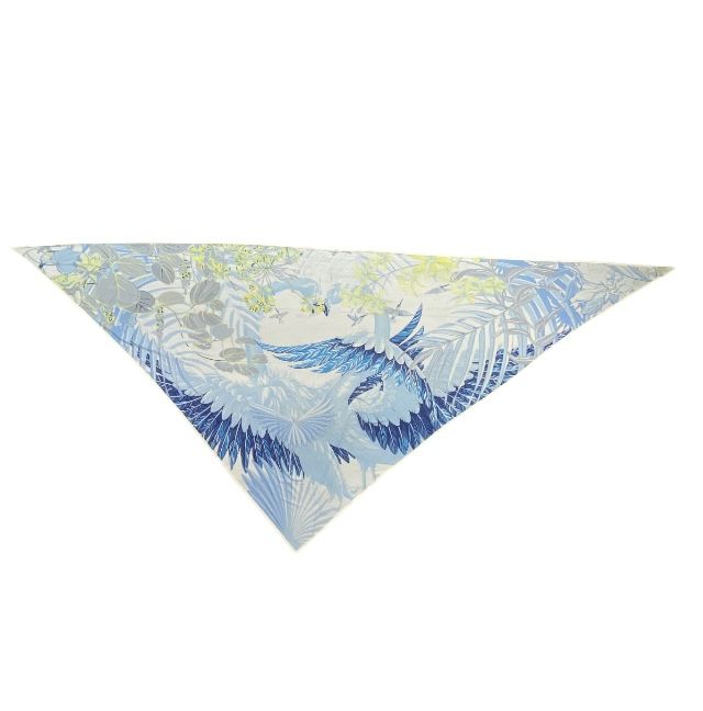 発見のある エルメス スカーフ カレ ジェアン トライアングルジェアン アクセサリー 総柄 シルク ブルー ホワイト マルチカラー HERMES レディース 人気 感 上品 華やか エレガント 期間限定SALE実施中。