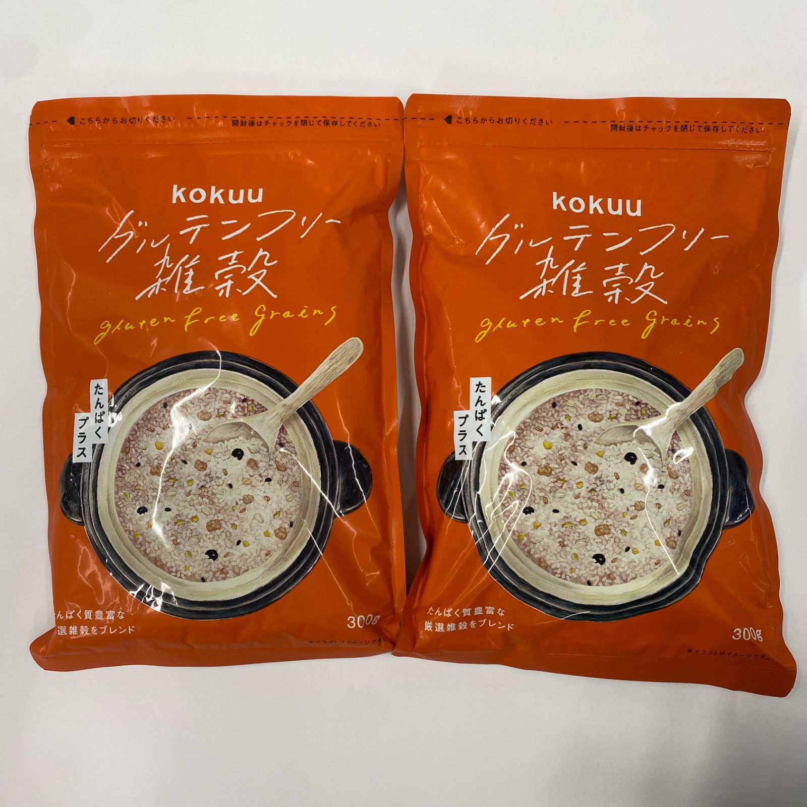 A7346 K kokuu グルテンフリー雑穀 たんぱくプラス 300g 計2点セット
