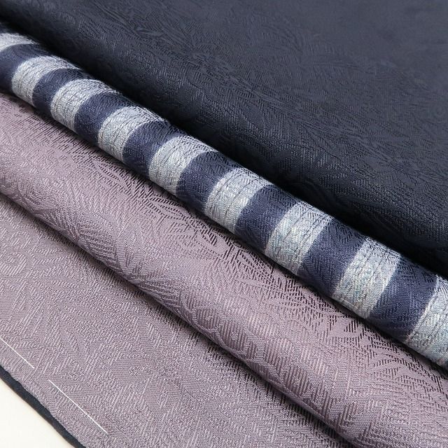 仕付け糸付 藍鉄と唐花で叶える大人のエレガンス