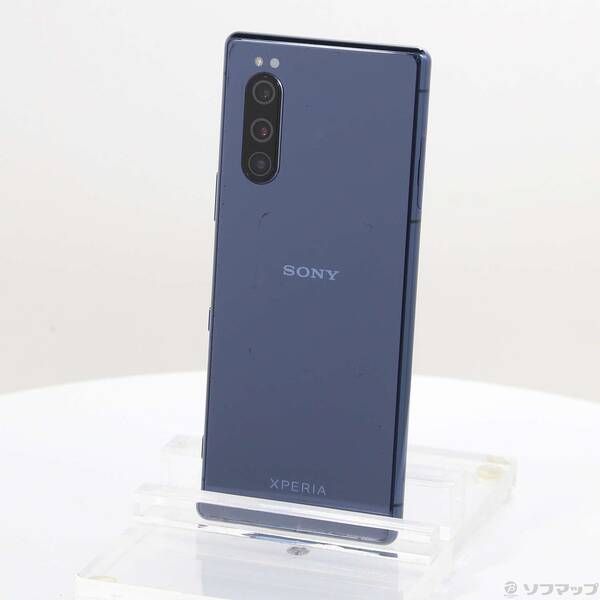 セール，豊富な 〔中古品〕 Xperia 5 64GB ブルー SBXP5 SoftBank【349】 スマートフォン本体