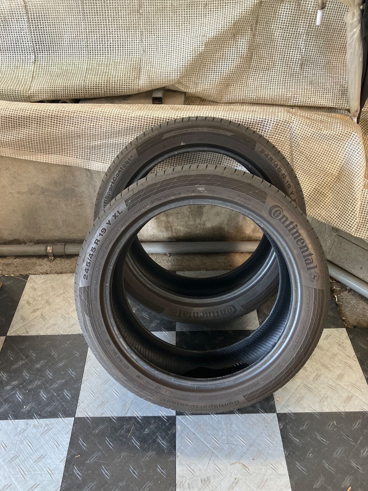 送料込み 245|45R19 102Y 2025年製 Continental Conti Conti Sport Contact 5 コンチネンタル コンチスポーツコンタクト5 メルセデス認証タイヤ タイヤ2本セット