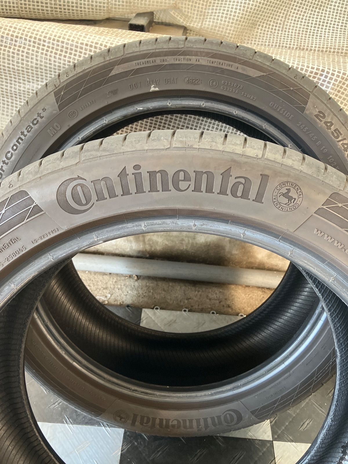 送料込み 245|45R19 102Y 2025年製 Continental Conti Conti Sport Contact 5 コンチネンタル コンチスポーツコンタクト5 メルセデス認証タイヤ タイヤ2本セット