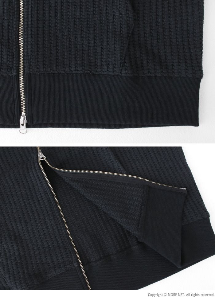 スリック SLICK ビッグワッフルジップパーカー 5131015 メンズ ダブル