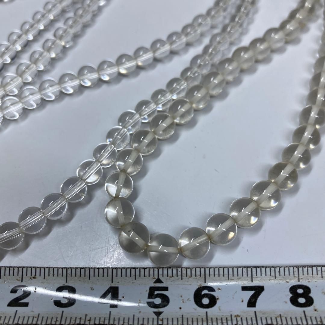 K18刻印 本水晶ネックレス2本 76g 東さ7-0127ア㉜ - メルカリ