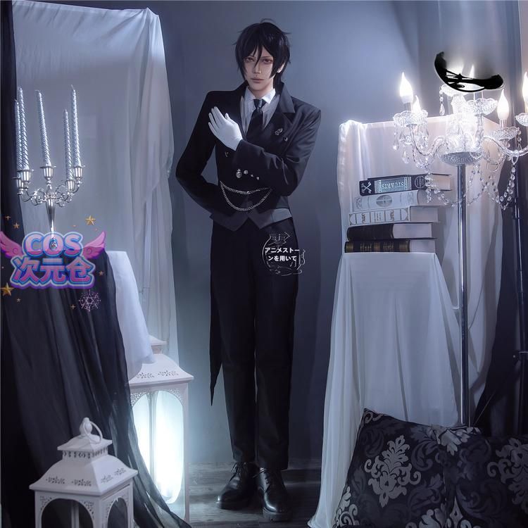 ♥ 霧都 ウードゥ 黒執事 シエル?ファントムハイヴ コスプレ衣装 ハイエンド セバスチャン 燕尾服 ハロウィン 新発売 仮装 キャラクター服