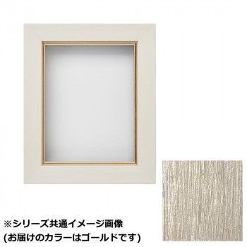 アルナ 樹脂額 油縁 ダブルフレーム 面金付き ゴールド F-6 61390