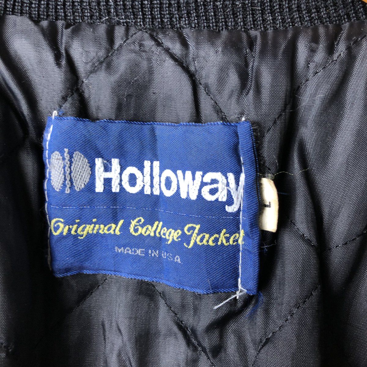 古着 70~80年代 ホロウェイ HOLLOWAY 中綿入り ウールスタジャン