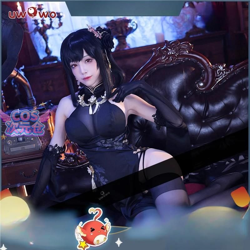悠窩窩 コスプレ 衣装 アズールレーン 鎮海 漢元素旗袍 ハロウィン 仮装 キャラクター服