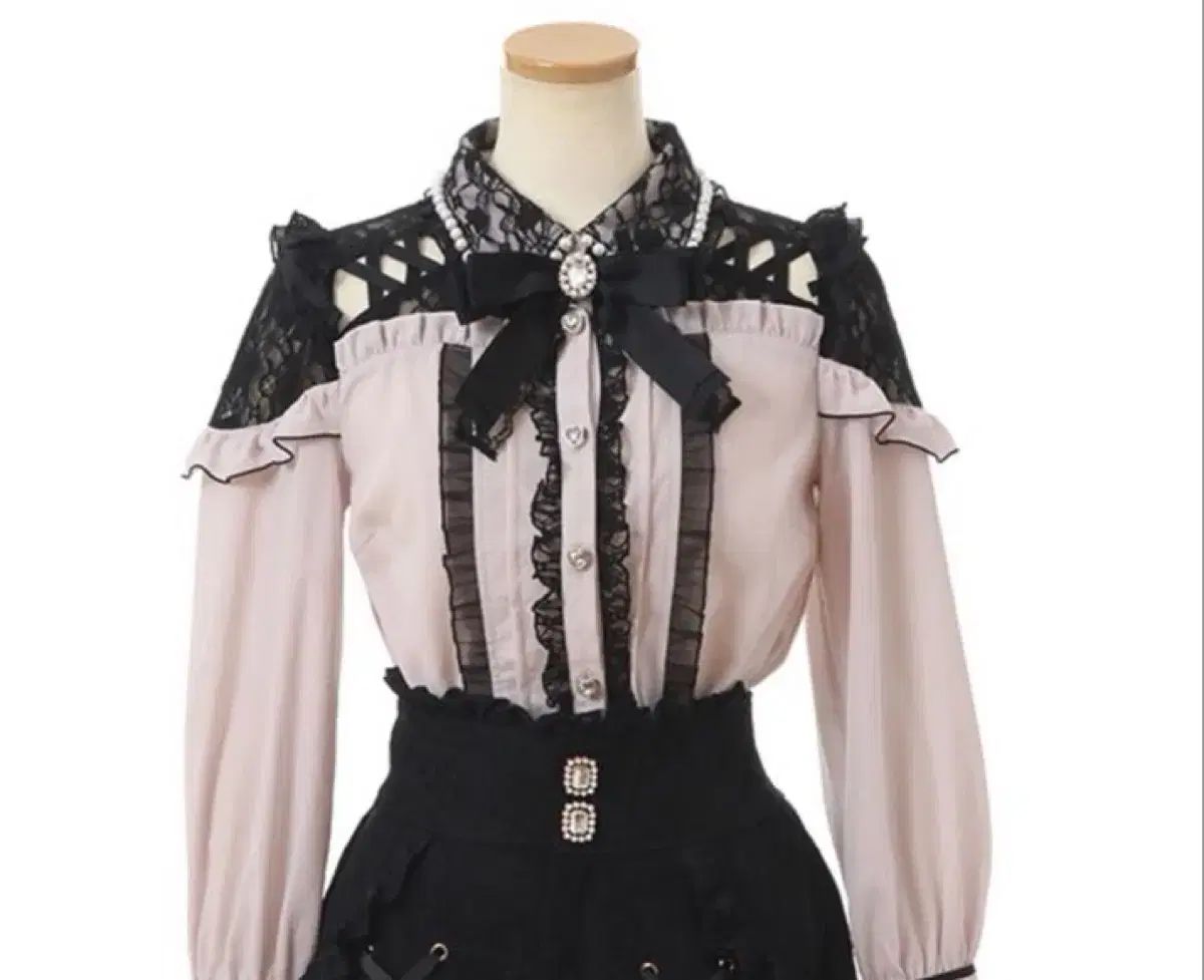 リズリサ エアリーアップ ブラウス ピンク 量産型 地雷系 ロジータ ディアマイラブ