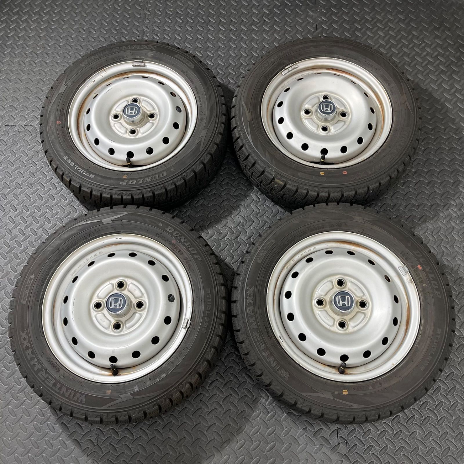 23年製 155|65R13 ダンロップ ウインターマックスWM02 ホンダ ライフ JC1 ゼスト ザッツ スタッドレスタイヤ 1126Y