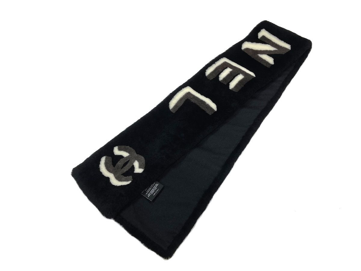 新品同様品】CHANEL シャネル ココマーク ロゴ ネックウォーマー