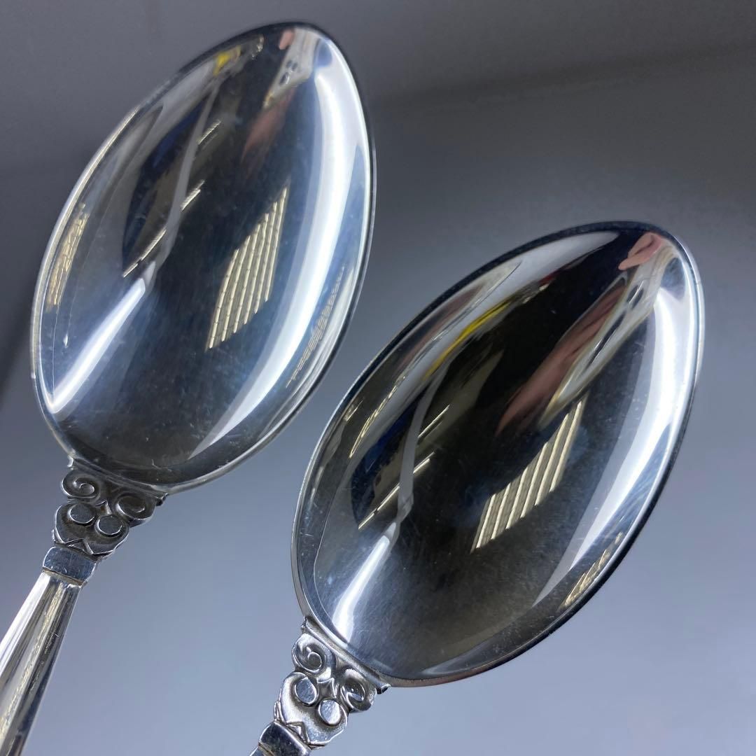 ジョージジェンセン エコーン ディナースプーン 2点87g東な7-0128☆2F