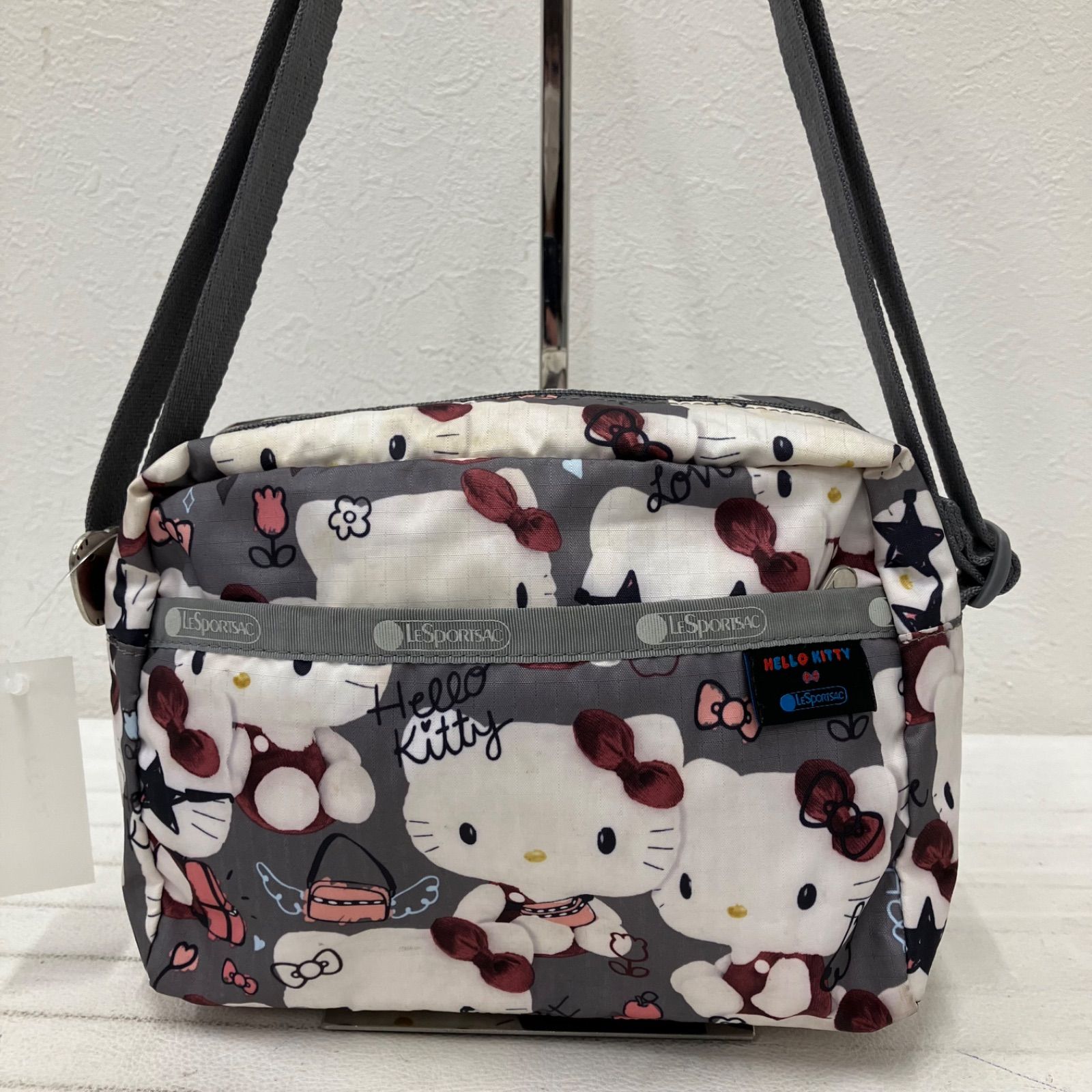 5512 LeSportsac レスポートサック ショルダーバッグ グレー ハロー 