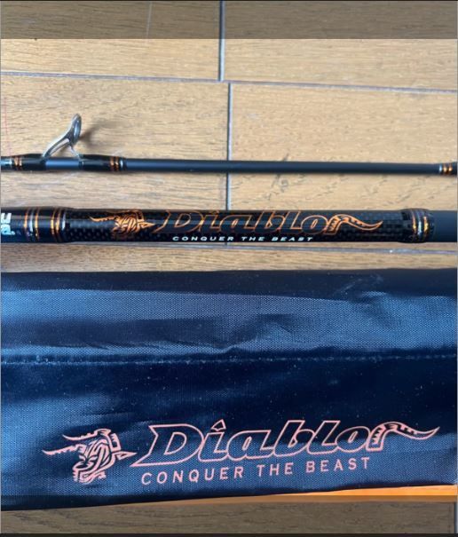 アブガルシア ディアブロ DiabLo DOS802XH A 24トングラファイト製 軽量＆強力 エキストラヘビーアクション 多彩な釣りに最適 信頼性と感度 8フィートで兼ね備え