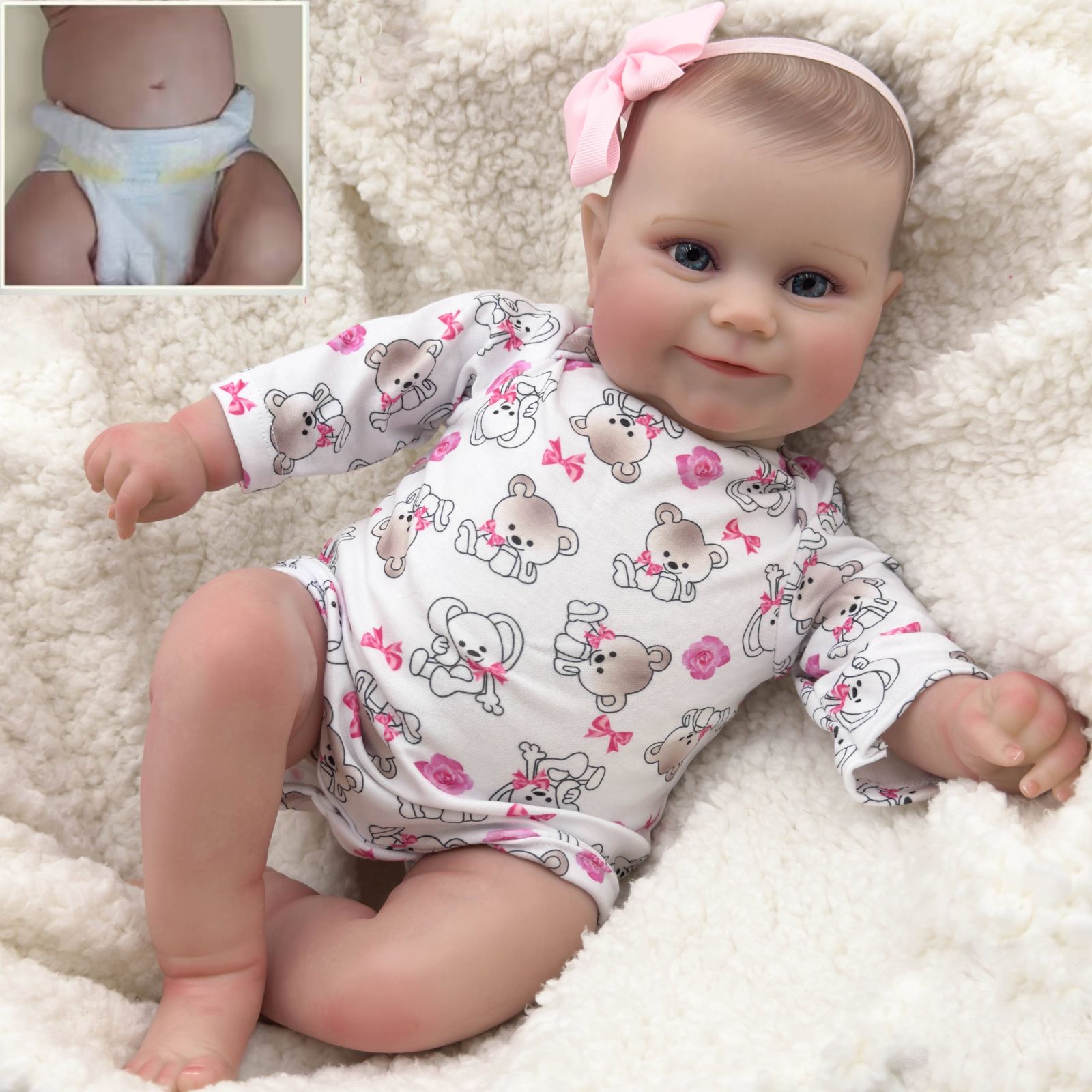 リアルな可愛さ リボーンドール 20インチ 50cm フルビニール製 柔らかい手触り ミックス 対象年齢3歳～ 誕生日 クリスマス イースター ギフトに最適 WWW_STEELWINDOWSANDDOORS_COM