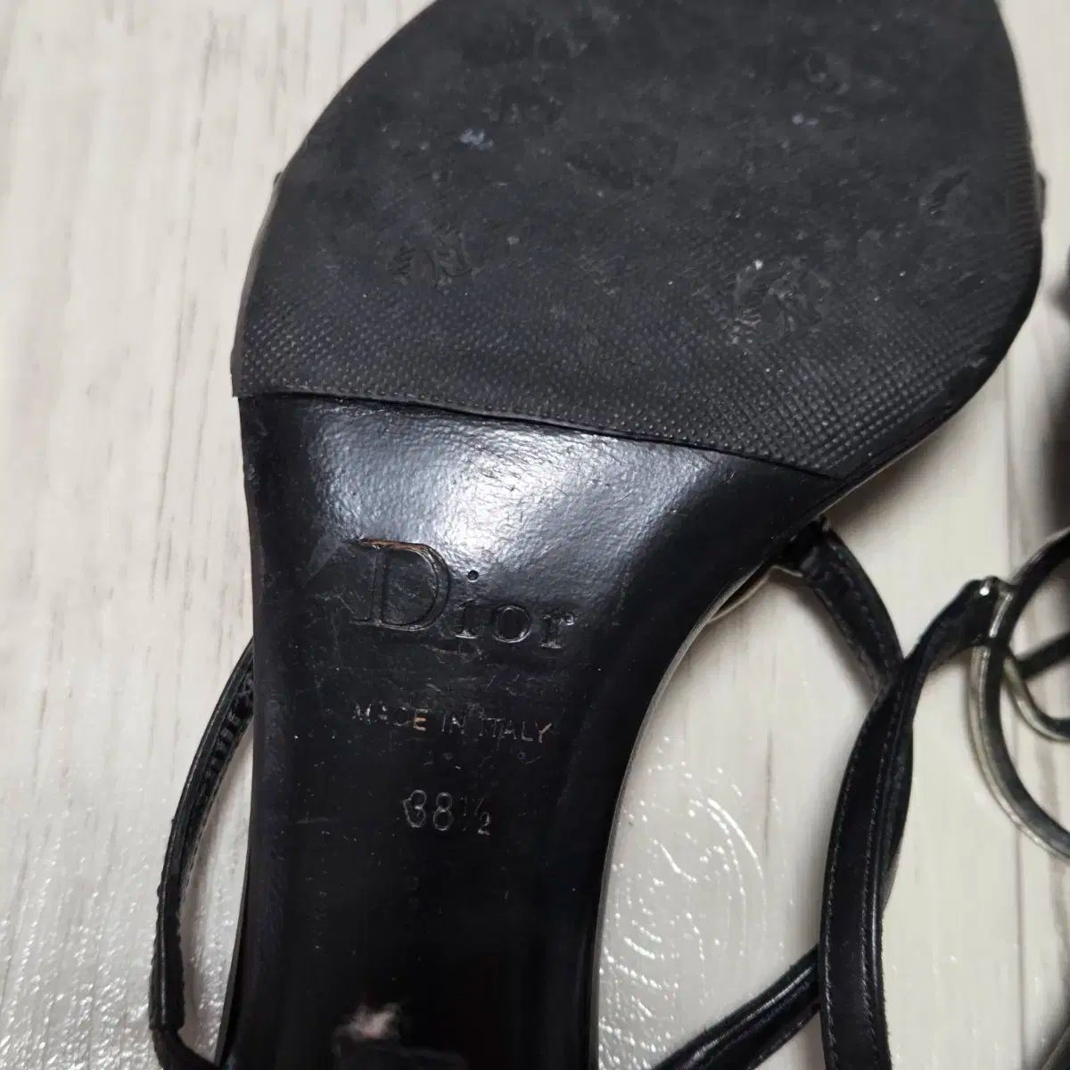  ディオール ブラック ロゴ ヒール サンダル 245 サンダル サンダル ミュール