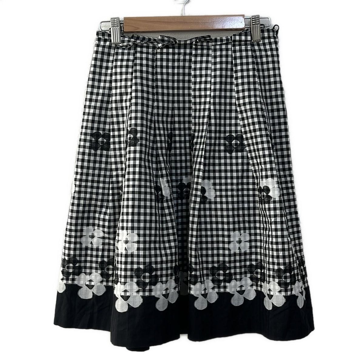 M'S GRACY(エムズグレイシー) スカート サイズ38 M レディース - 黒×白