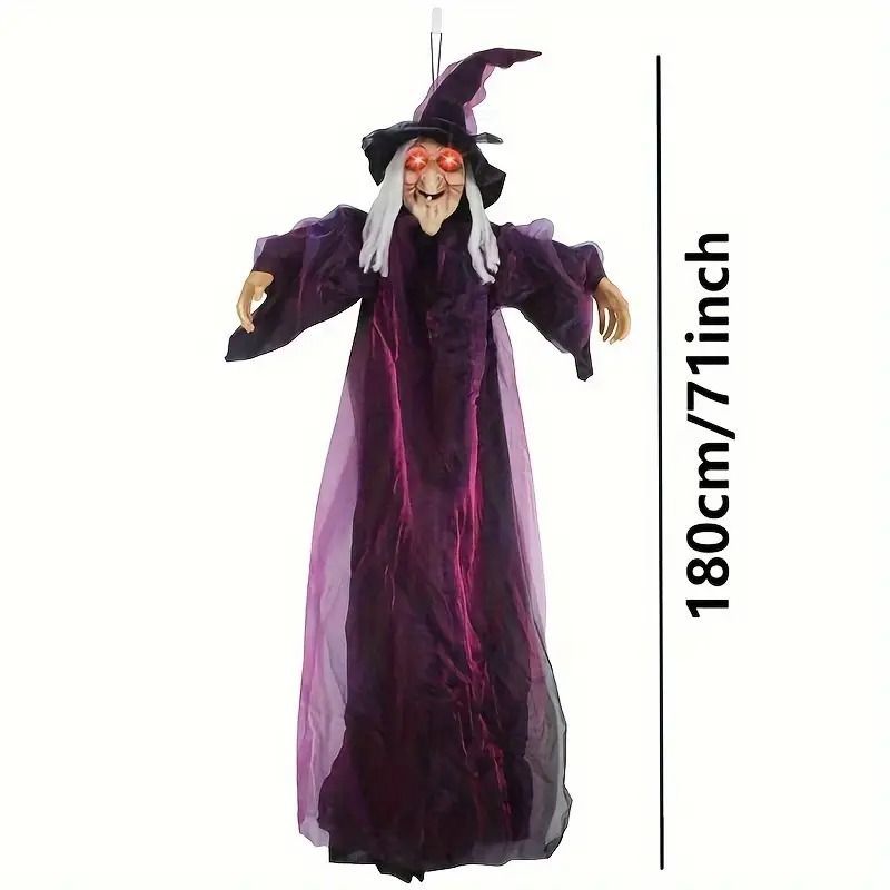 ハロウィン ハロウィン雑貨 魔女 ウィッチ 人形 動く 音が出る 光る