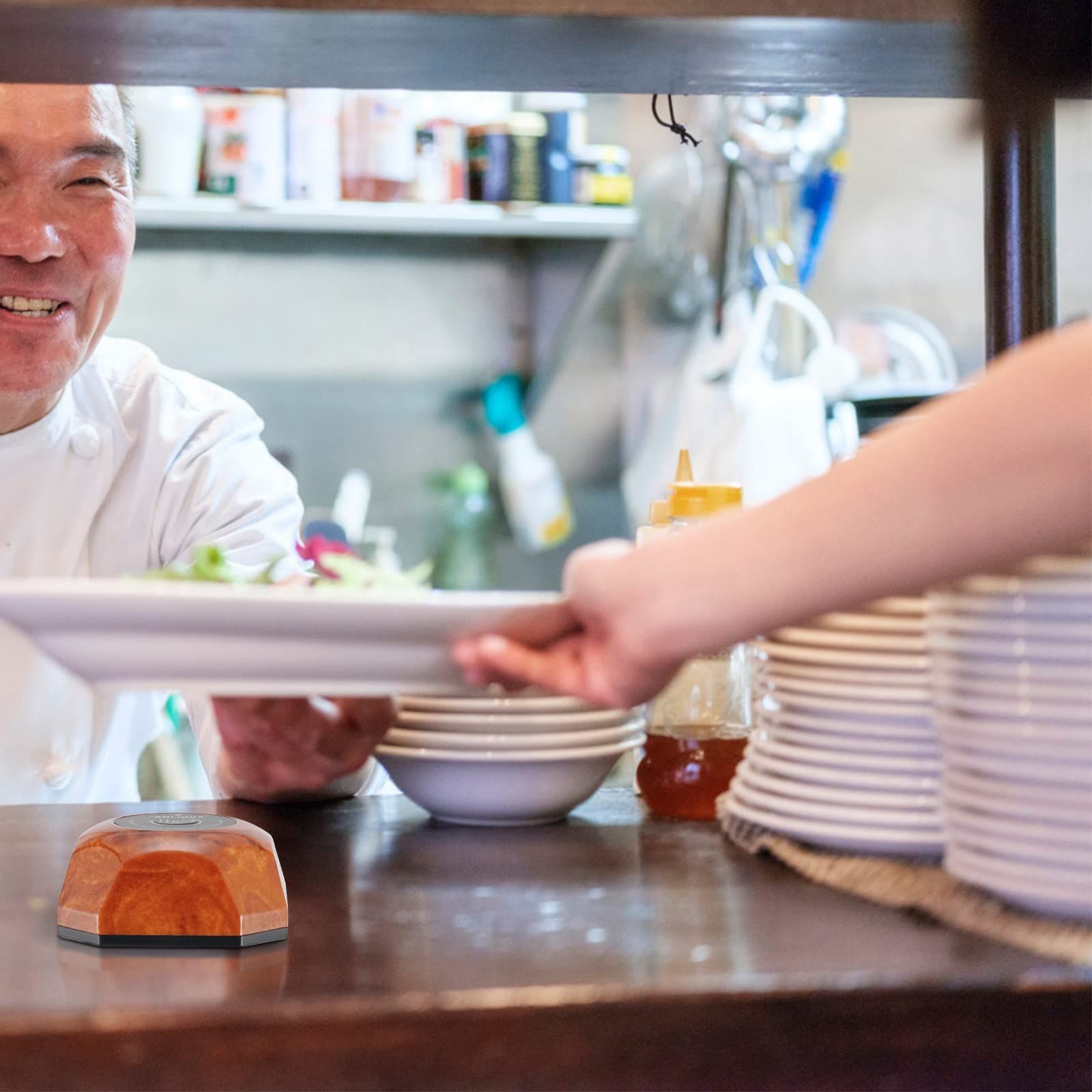 S SMAUTOP 呼び鈴ボタン 送信機増設10個セット ワイヤレスチャイム増設子機 店舗 飲食店 介護施設