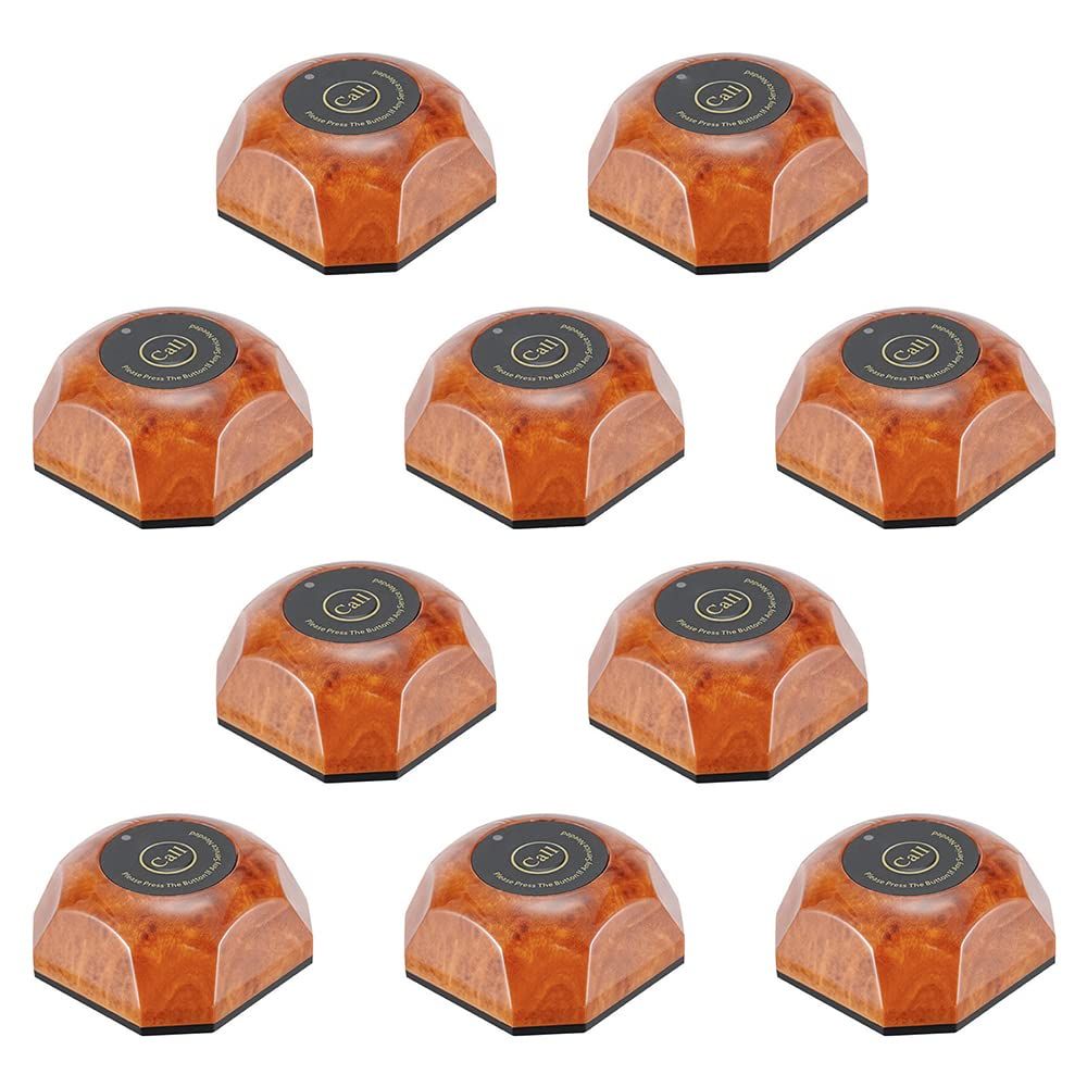 S SMAUTOP 呼び鈴ボタン 送信機増設10個セット ワイヤレスチャイム増設子機 店舗 飲食店 介護施設