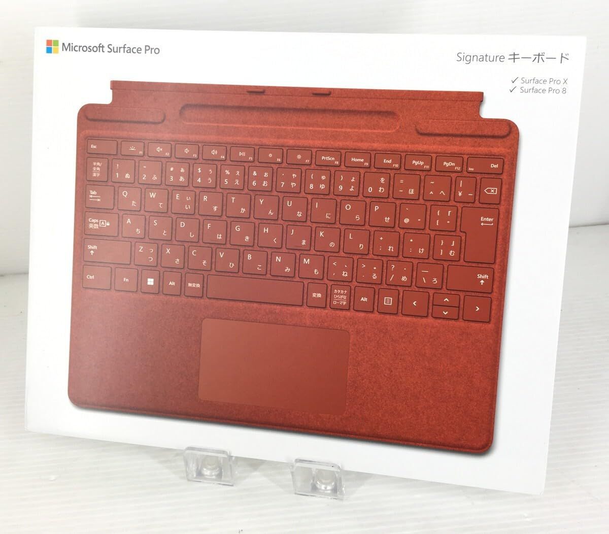 Surface Pro Signature キーボード Surface Pro8用 Surface Pro9用 Surface ProX用 モデル番号1864 型番8XA-00039 日本語配列 日本語キーボード JIS マグネット接続 ポピーレッド 赤