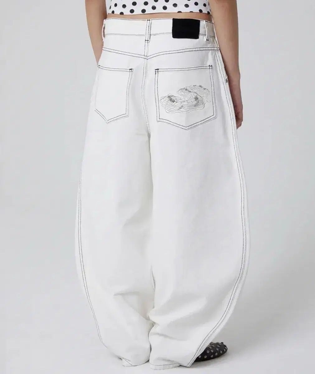 スウェード ポケット デニム パンツ m