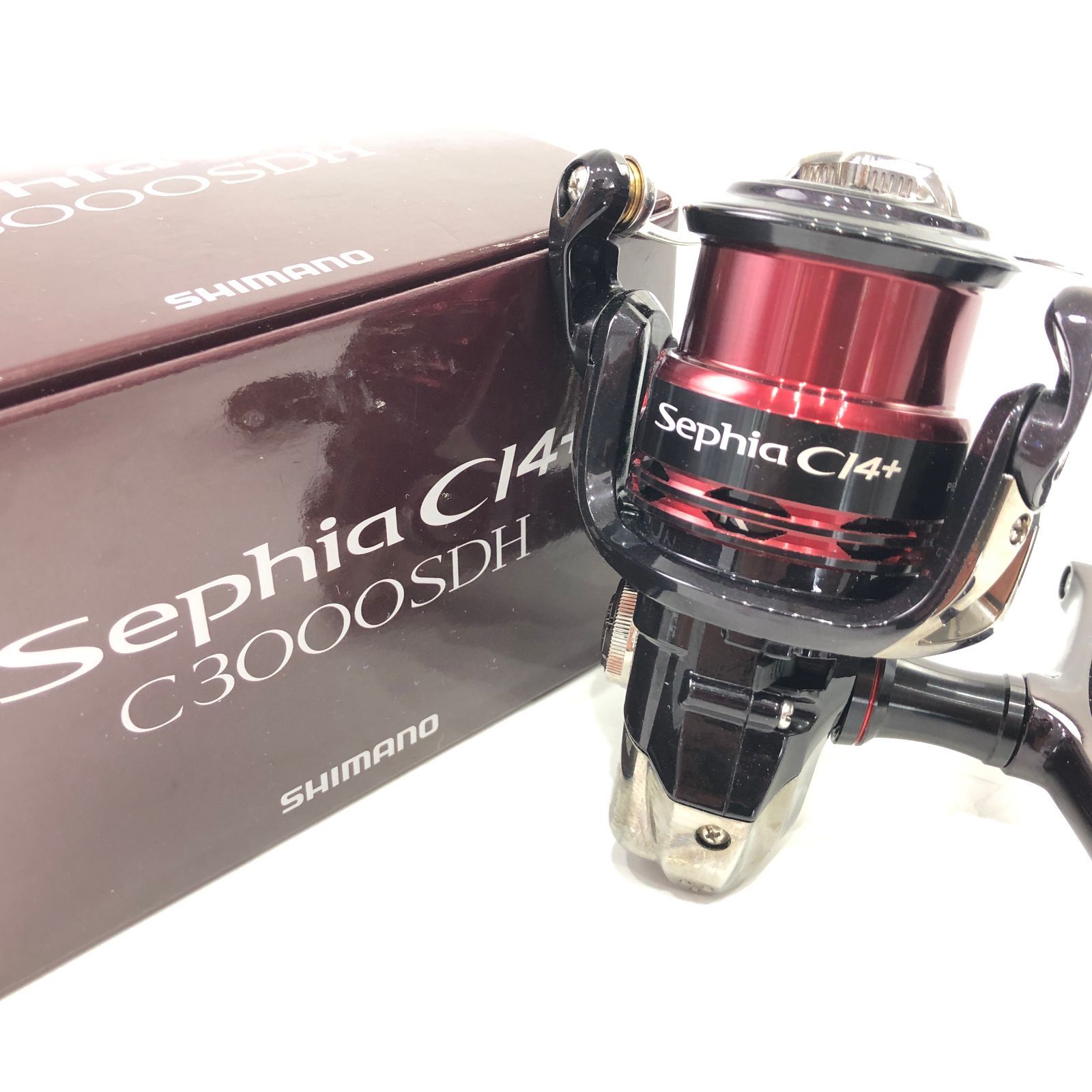 シマノ 12 セフィア C3000SDH スピニングリール ダブルハンドル 箱 品 SHIMANO Sephia CI4 Fishing Reel 釣具 リール エギング イカ釣り エギ 海釣り