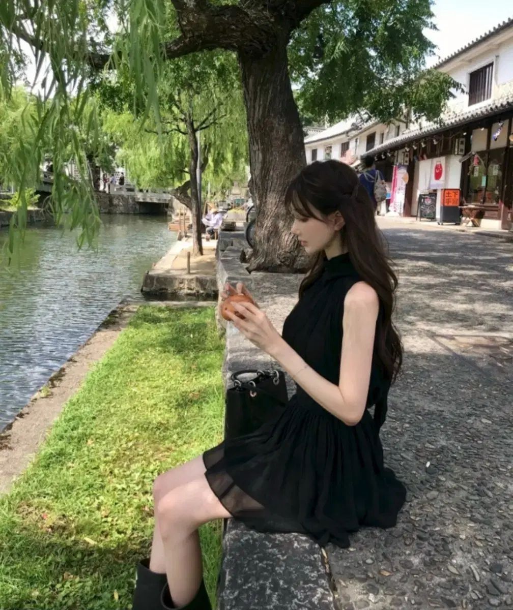 ラベルルブラン シーリア シルク セットアップ ブラック s 商品