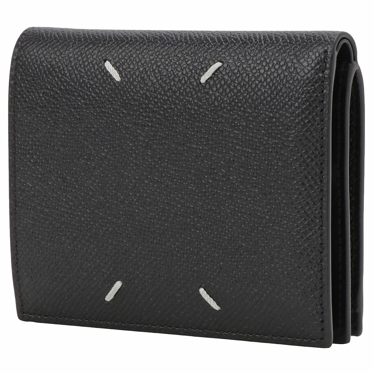 メゾンマルジェラ 二つ折り財布 ミニ財布 メンズ レディース ブラック MAISON MARGIELA SMALL FLIP FLAP WALLET SA1UI0020 P4745 T8013