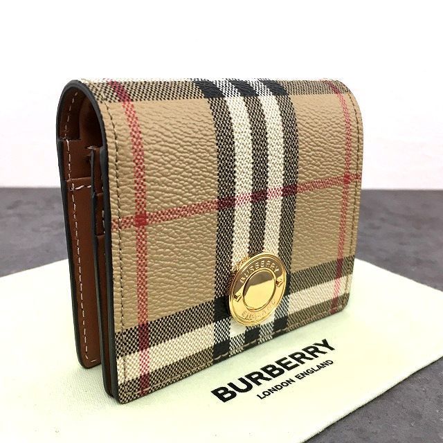 400 送料込み ♥品 BURBERRY コンパクトウォレット タータンチェック