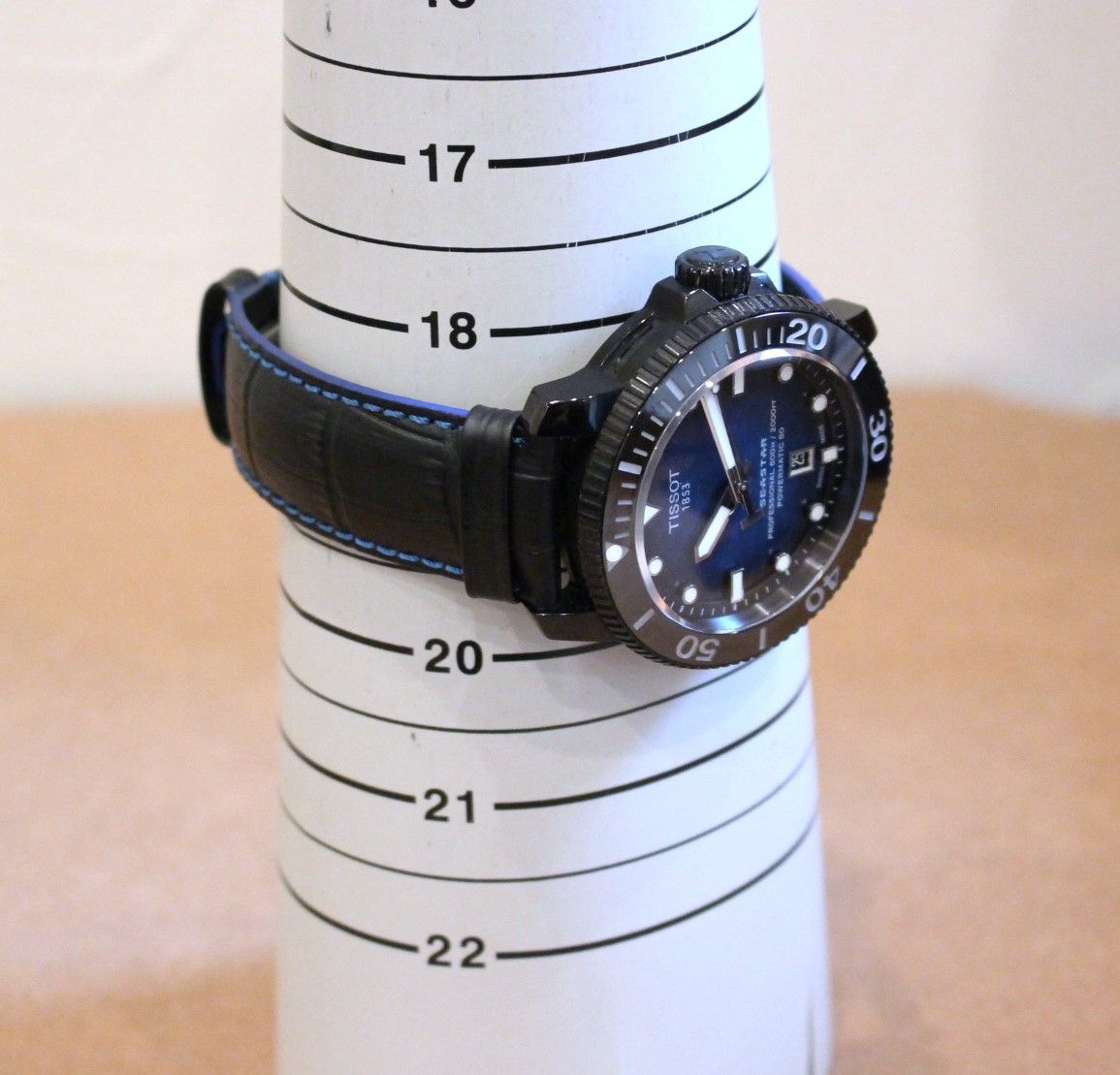  VRW 1420 時計 TISSOT ティソ T 20607 A シースター2000 プロフェッショナル BL文字盤 メンズ 自動巻き 腕時計 稼働品 自動巻き時計 腕時計(アナログ)