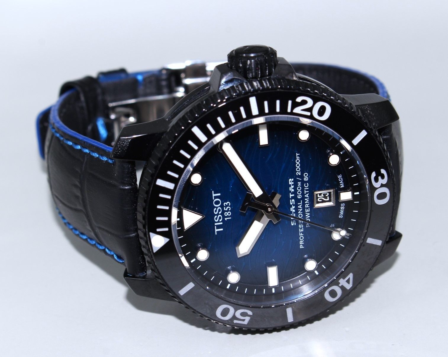 VRW 1420 時計 TISSOT ティソ T 20607 A シースター2000 プロフェッショナル BL文字盤 メンズ 自動巻き 腕時計 稼働品