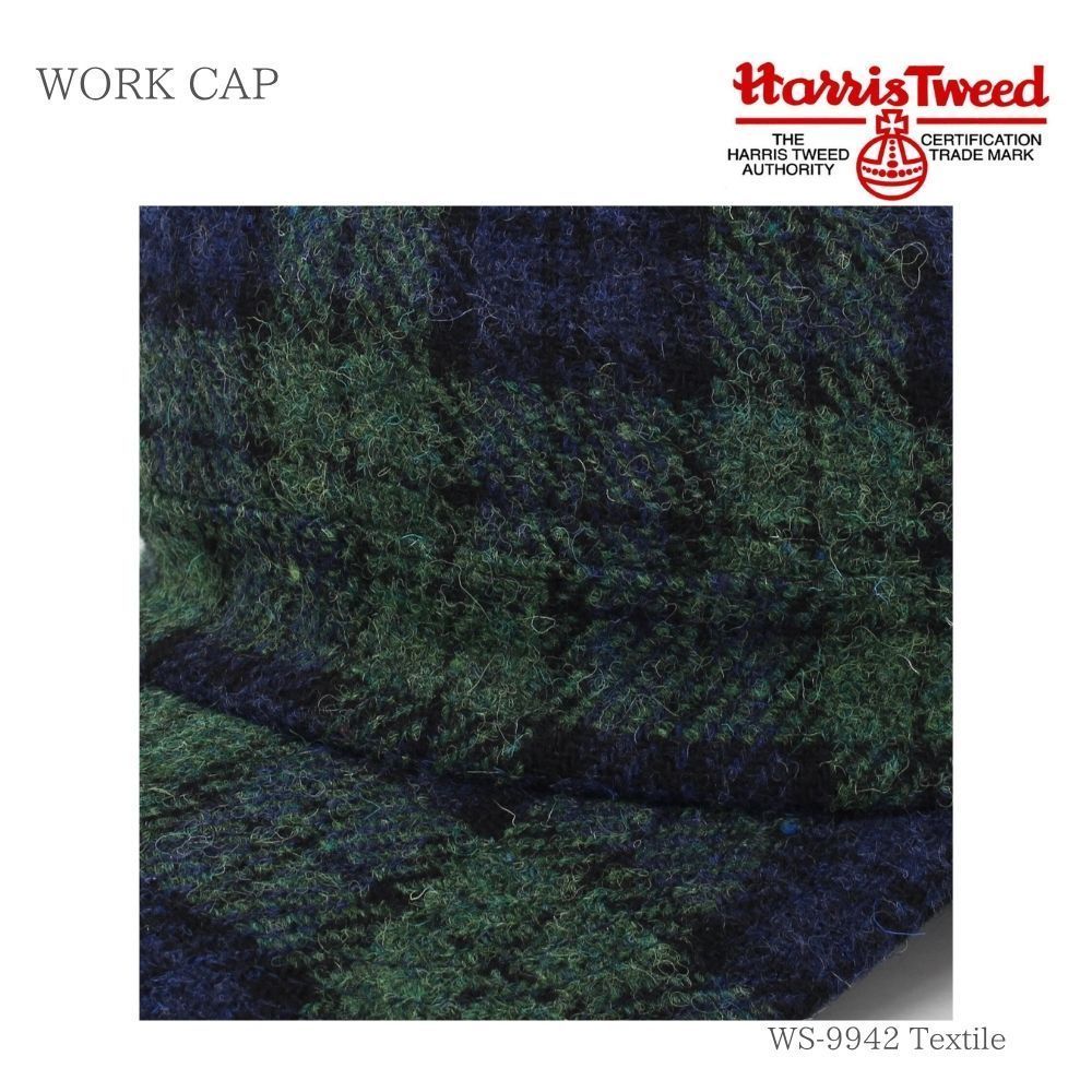 グリーンチェック ウール100％