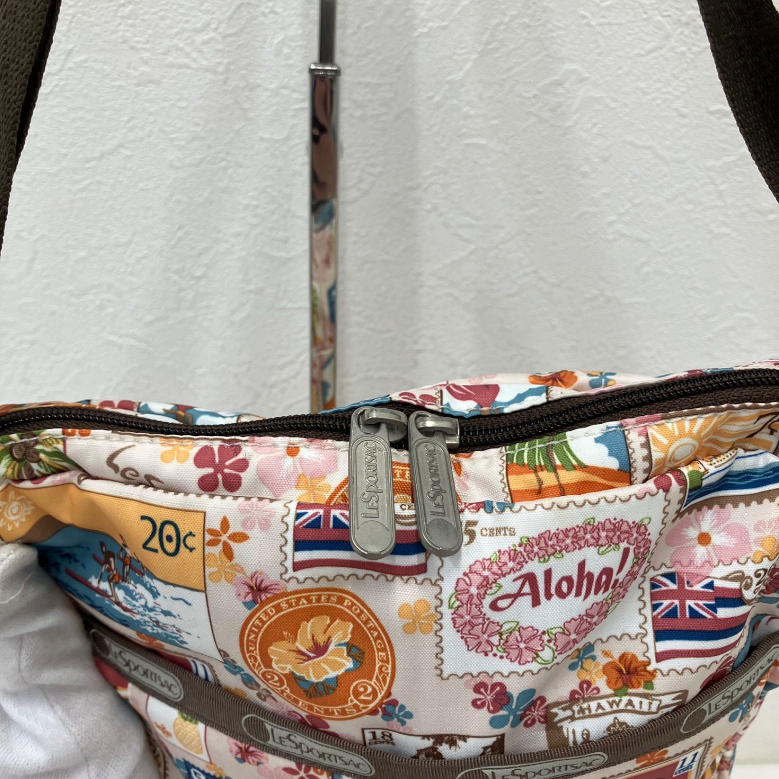 5481 LeSportsac レスポートサック ショルダーバッグ ハワイ限定 切手 