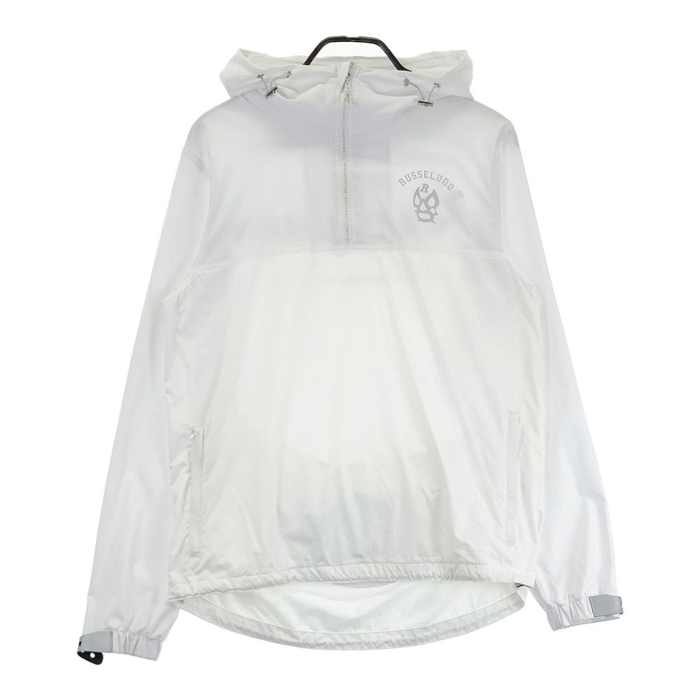 サイズ 4 RUSSELUNO ラッセルノ フード付 ハーフジップブルゾン ホワイト系 240101539944 ゴルフウェア メンズ ストスト