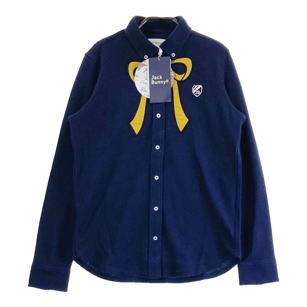 サイズ 1 JACK BUNNY ジャックバニー 長袖シャツ ボタンダウン ネイビー系 240101544258 ゴルフウェア レディース ストスト