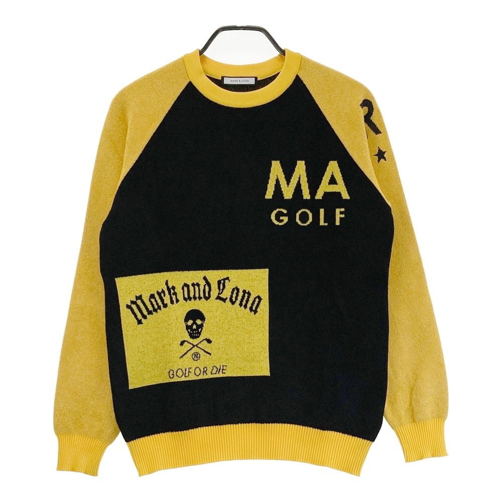 マークアンドロナ　ニットセーター 46 MARK&LONA マークアンドロナ ニットセーター グレー系 46 ゴルフウェア