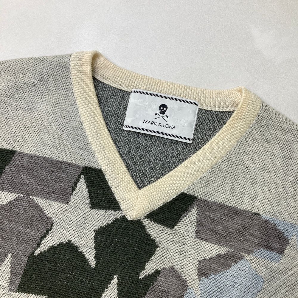 【新品】MARK&LONA マークアンドロナ　ニット　セーター　カモフラ　ゴルフ MARK&LONA 迷彩柄 セーター☆ - メルカリ