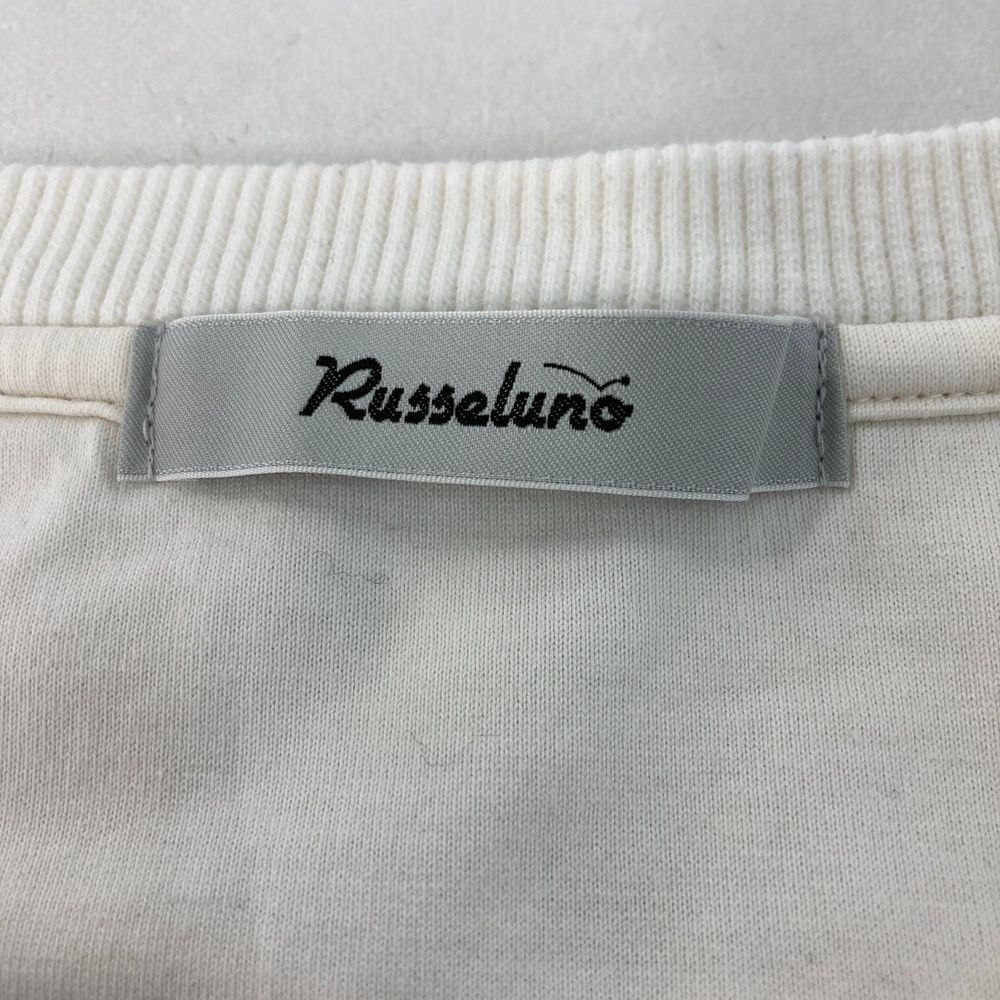 サイズ 4 RUSSELUNO ラッセルノ フリースボア 長袖トレーナー ルチャ ホワイト系 240101544381 ゴルフウェア メンズ ストスト LLC-HASEGAWATOSO_COM