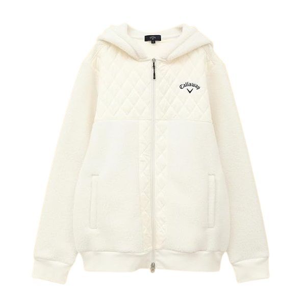 キャロウェイ　ゴルフ　ウェア　パーカー　ジャケット　アウター　フリース　XL　白 キャロウェイ ゴルフ ウェア パーカー ジャケット アウター フリース