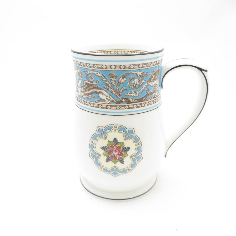 ♥ WEDGWOOD ウェッジウッド キリンビアマグコレクション 1979年 フロレンティーンターコイズ ビアマグ 1点 陶器 ビールジョッキ ビールグラス SC9309D1