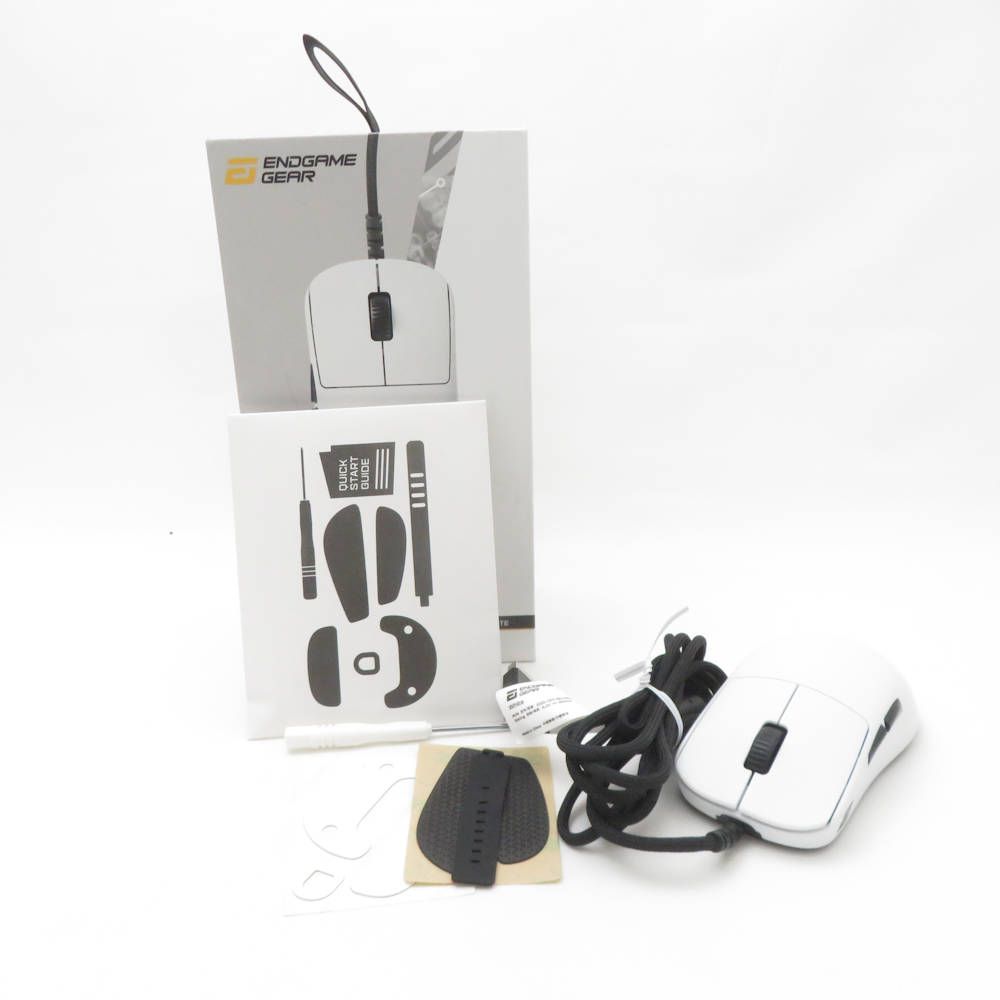 美品 ENDGAME GEAR エンドゲームギア EGG-OP1-8K-WHT OP1 8K ゲーミングマウス 1点 有線 HN219