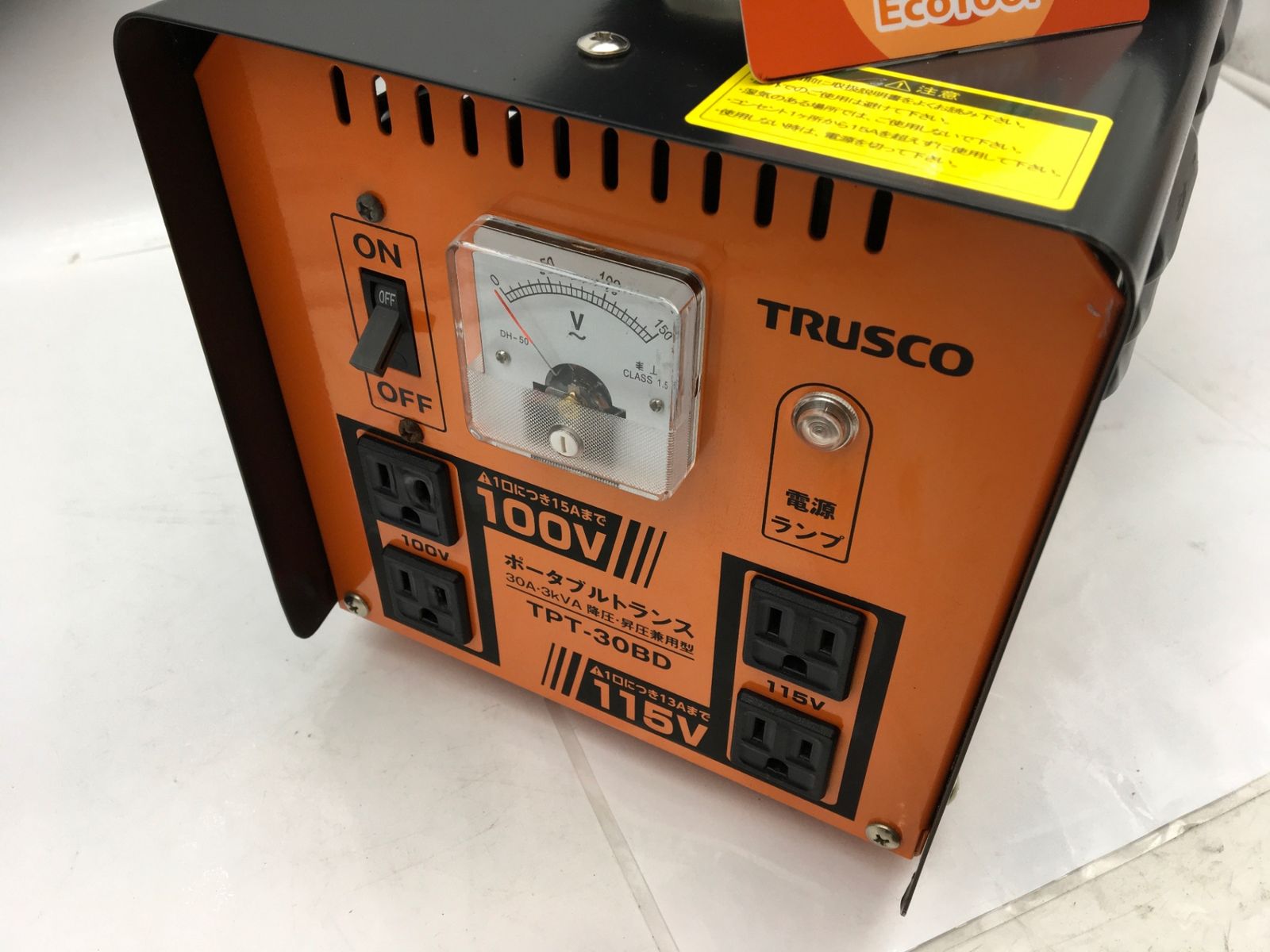 品 TRUSCO|トラスコ ポータブルトランス 30A 3kVA 降圧 昇圧兼用型 TPT-30BD IT1JN2C1RTN8 エコツール知立店 M02