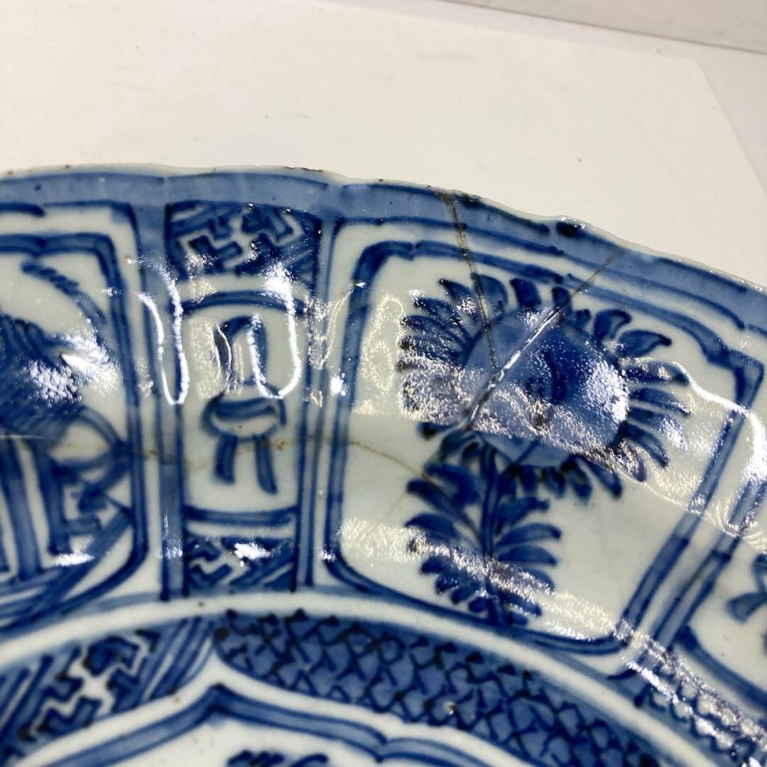 中国明時代 古染付芙蓉手大皿 トコオ 東里7-0131① - メルカリ