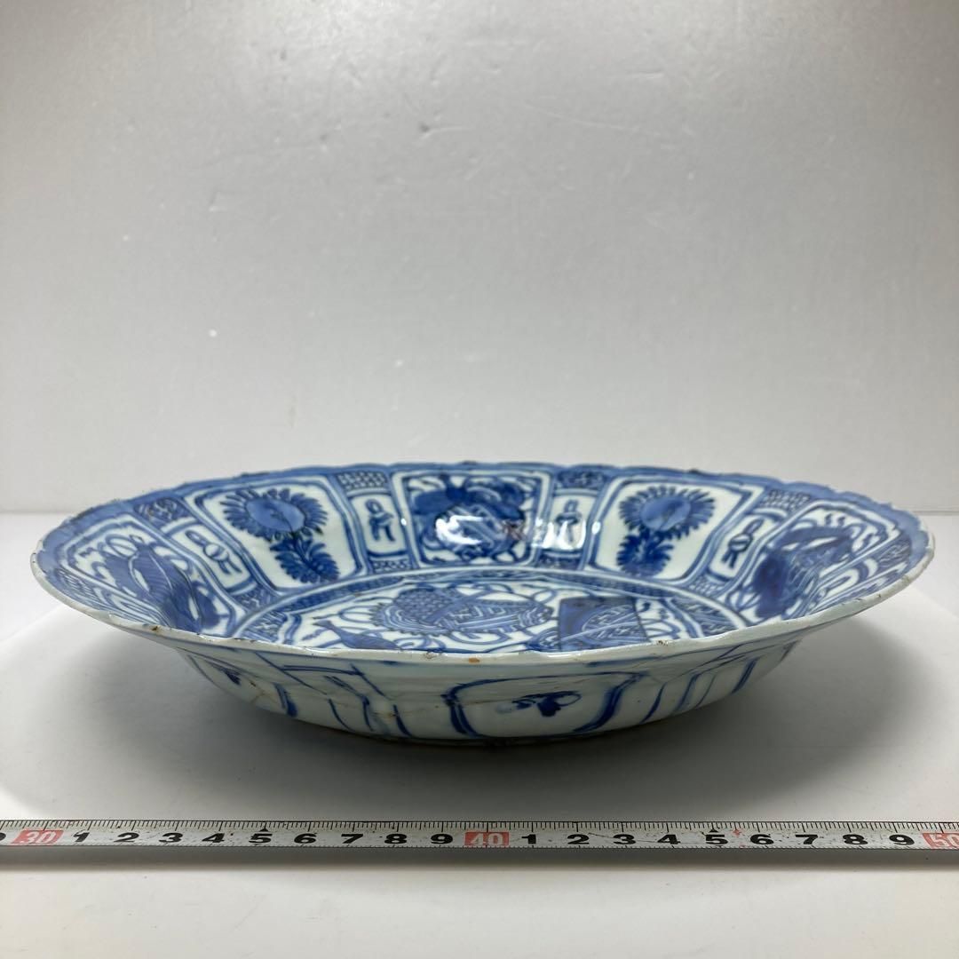 中国明時代 古染付芙蓉手大皿 トコオ 東里7-0131① - メルカリ