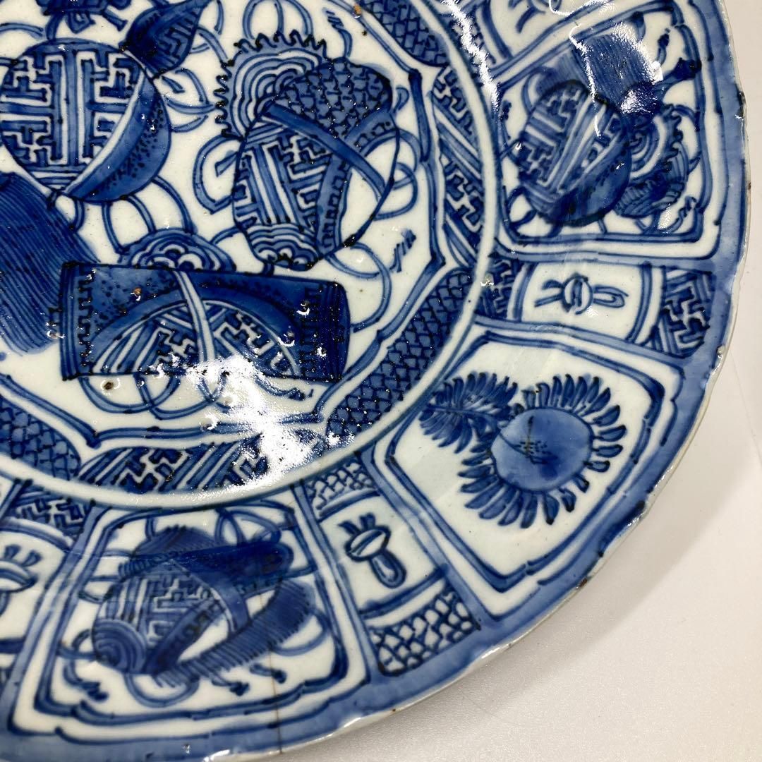 中国明時代 古染付芙蓉手大皿 トコオ 東里7-0131① - メルカリ