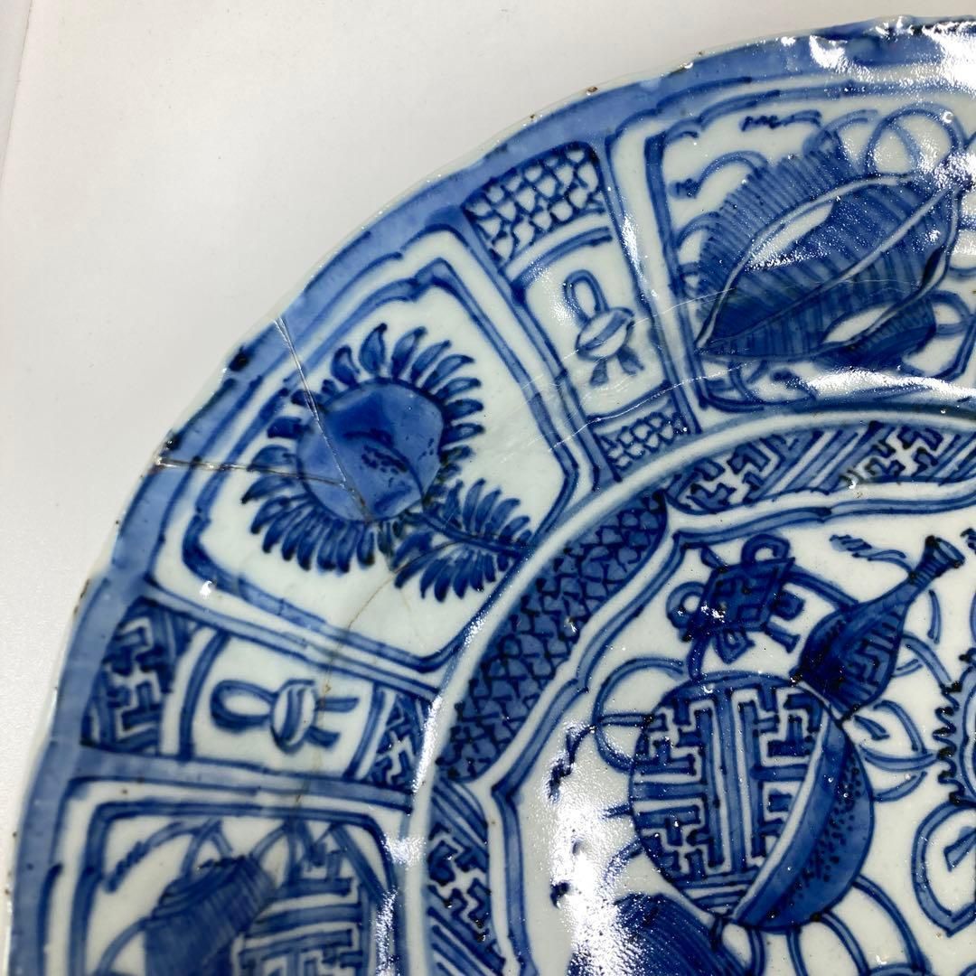 中国明時代 古染付芙蓉手大皿 トコオ 東里7-0131① - メルカリ